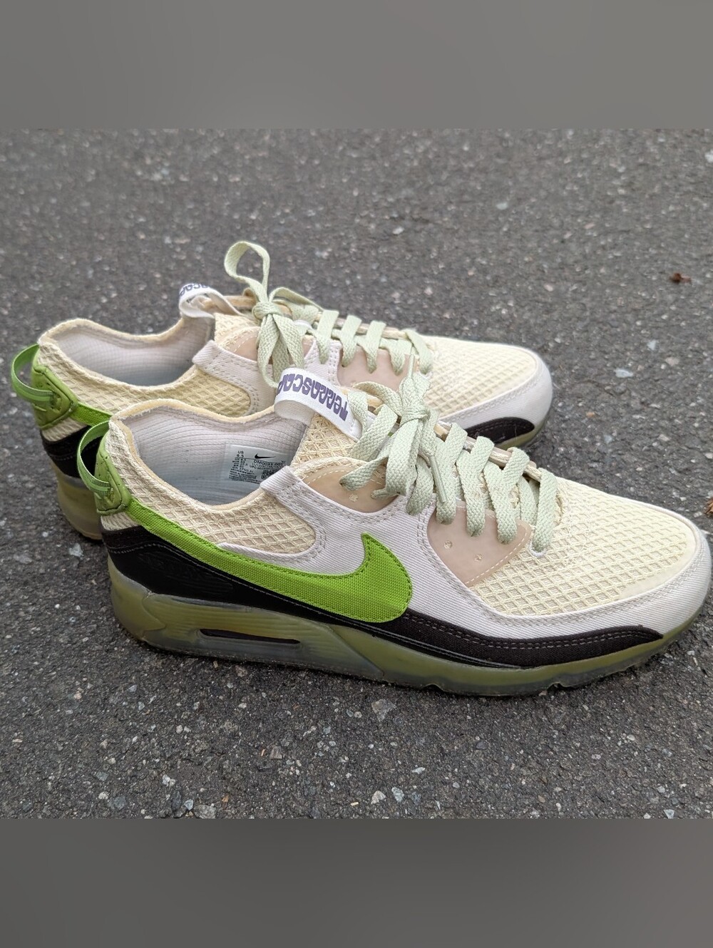 Nike Air Max Terrascape 90 'Phantom Vivid Green Low Top Sneakers (New) No Box